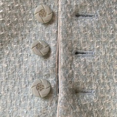 【美品】上品ライトブルー　ツイードセットアップ　サイズ40(M〜L) 銀座マギー購入　入学式 卒業式 セレモニースーツの画像