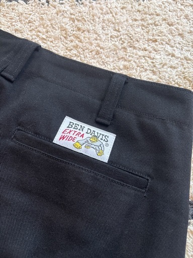 【試着のみ】ベンデイビス エクストラ ワイドパンツ ワークパンツ 36/31 ブラック