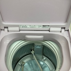 稼働　AQUA 洗濯機 ピンク　7キロ　2019年製　の画像