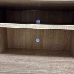 テレビ台（木目調×ホワイト）※一部補修推奨の画像