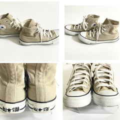 Converse コンバース オールスター ハイカット ベージュ 23cmの画像
