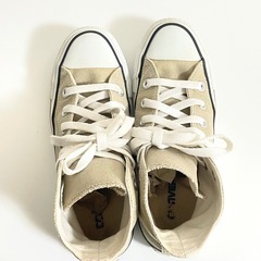 Converse コンバース オールスター ハイカット ベージュ 23cmの画像
