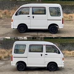⭐️コミコミ価格⭐️★旧車★ネオクラ★車検令和8年5月まで★パートタイム4WD★5速MT★ハイルーフ★DAIHATSU  ハイゼット バン★の画像