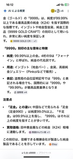 24金　花柄指輪