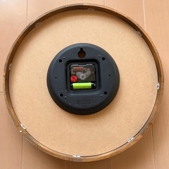 パラデック EINA アイナ ウッドウォールクロック (BRブラウン) サイズ:直径355×D45mmの画像