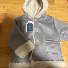 新品未使用　cottli ボアコート　90センチ　アウター　ジャケット　コートの画像