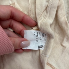 ユニクロ　コンビ肌着　短肌着　50〜60cmの画像