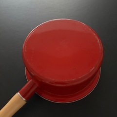 ニトリホーロー鍋 取っ手/蓋付きの画像