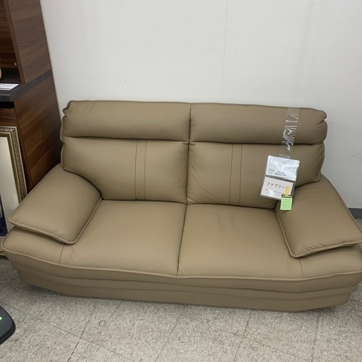 【軽トラック無料貸出！】大川家具　2人掛けソファー
