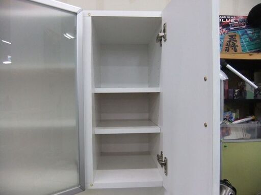 食器棚 幅86×奥40×高175 ホワイト レンジボード レンジ台 食器収納 キッチン収納 白 札幌市厚別区 厚別店