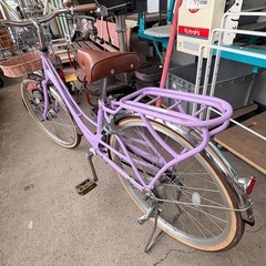 《リユースマン倉敷》子供用自転車 22インチ むらさきの画像