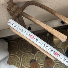 頑丈な三本備中鍬（クワ） 土起こし・家庭菜園に！の画像