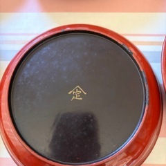 大正時代の木のお皿11枚の画像