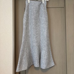 GRL ラメスパンコールツイードマーメイドスカート　ミックス　Mサイズの画像