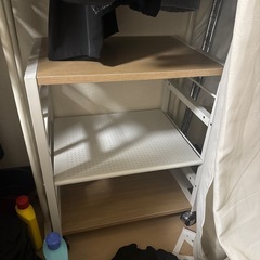 【3/21夜までのお引き取り限定価格 】YAMAZEN デスクサイドワゴン キャスター付き ナチュラル/アイボリー  の画像