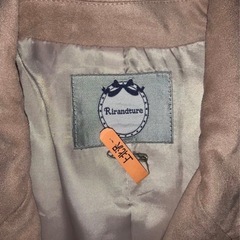 Rirandture ベージュ ダブルライダース Sサイズ ピンクの画像