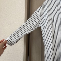 ONE WAYシャツ ストライプシャツ ブラウス ノンアイロン Mの画像