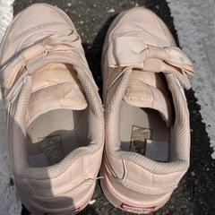VANS 20cm 女の子　スニーカー　ピンクの画像