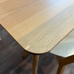 【週末限定価格あり】ダイニングテーブル＋チェア2脚｜140cm｜早い者勝ち の画像