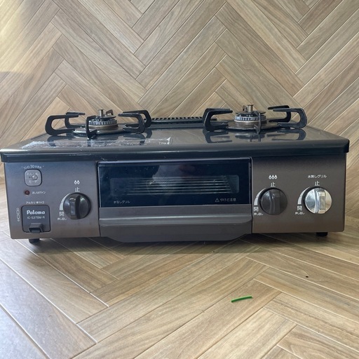 Paloma IC-S37BM-2R 2023年製 パロマ LPガス用 ガステーブル ガスコンロ コンロ 右強火 水無しグリル 家電用品 食卓用
品