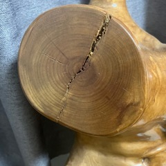 【希少・100kg超】天然屋久杉（推定）瘤根 大型オブジェ 横120cm 料亭蔵出し 銘木工芸品の画像