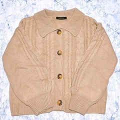 長袖 ニットカーディガン(2)