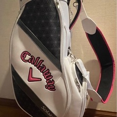 Callaway Solaire ゴルフバッグ ホワイト/ピンク/ブラックの画像