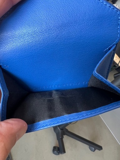 バレンシアガ BALENCIAGA 3つ折り財布 ミニウォレット ブルー 美品
