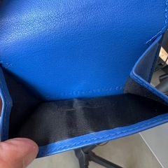 バレンシアガ BALENCIAGA 3つ折り財布 ミニウォレット ブルー 美品
の画像