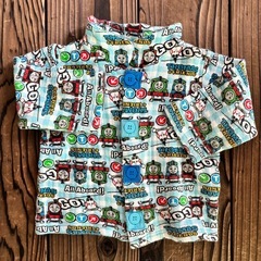 100cm 男の子(ボーイズ)パジャマ上下セット(きかんしゃトーマス)の画像