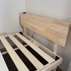 【未使用に近い】宮棚　2口コンセント　シングルベッドの画像