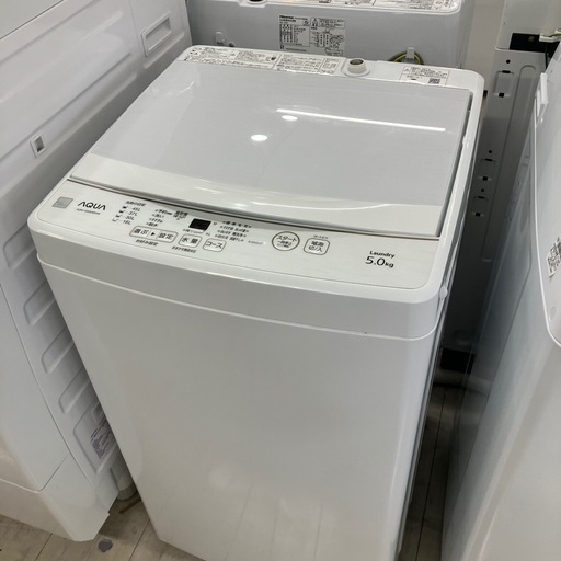 安心の6ヶ月保証つき！AQUA全自動洗濯機2021年製5.0kg【トレファク堺福田店】
