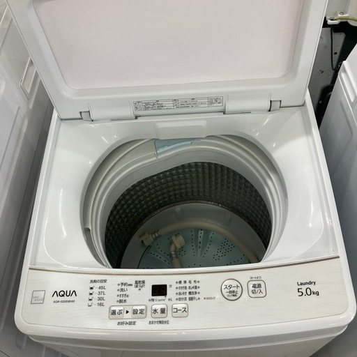 安心の6ヶ月保証つき！AQUA全自動洗濯機2021年製5.0kg【トレファク堺福田店】