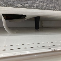 【軽トラック貸出サービス有】ニトリ　2人掛けソファー　ﾖｺﾞﾚ•裏面ﾔﾌﾞﾚ有　ファブリックブルーの画像