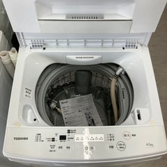 安心の6ヶ月保証つき！TOSHIBA全自動洗濯機2019年製4.5kg【トレファク堺福田店】の画像