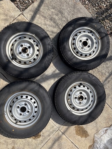 【タイヤ&ホイール4本セット】ブリヂストン　ブリザックVRX3 145/80R12   2023年12月製（49週） 　