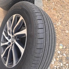 トヨタ30ｱﾙﾌｧｰﾄﾞ純正ホイールﾉｰﾏﾙﾀｲﾔバリ山の画像