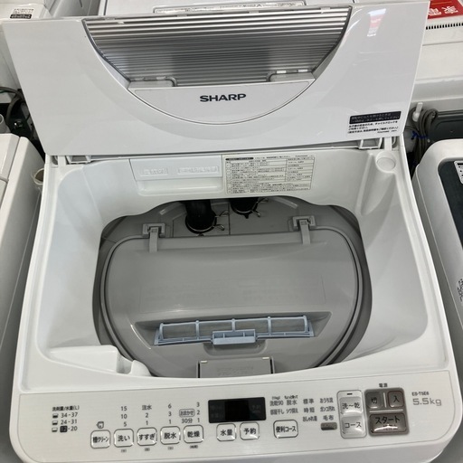 安心の6ヶ月保証つき！SHARP縦型洗濯乾燥機2018年製5.5kg【トレファク堺福田店】