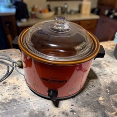  陶器内蔵タイプ 電気鍋 Crock-Pot 3102 レトロ 動作品の画像