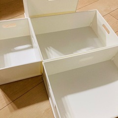 ニトリ Nインボックス 収納4個セット 横型ハーフ×2 縦型ハーフ クォーター の画像