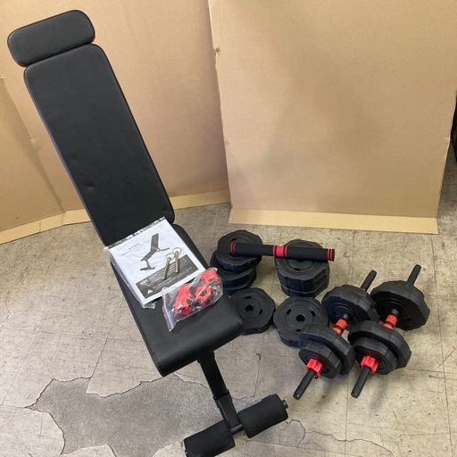 BAR WING 4WAY アジャスタブルベンチ ダンベル 1.25kg×4 2.5kg×4 3kg×8