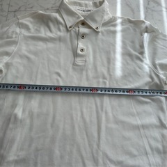 ARAMIS AOUDEMA ホワイト 長袖ポロシャツ Lの画像