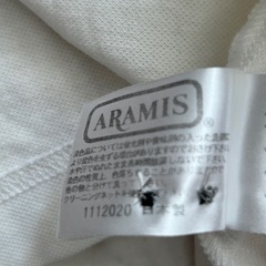 ARAMIS AOUDEMA ホワイト 長袖ポロシャツ Lの画像