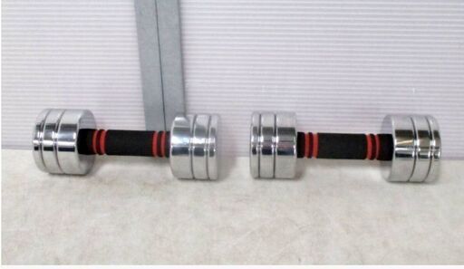 Northdeer 可変式　ダンベル 5kg×2個セット 鏡面仕上げ 筋トレ　コンパクト　省スペース　ノースディアー　1081ZS