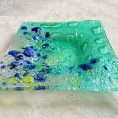 ベネチア　ガラスの小皿の画像