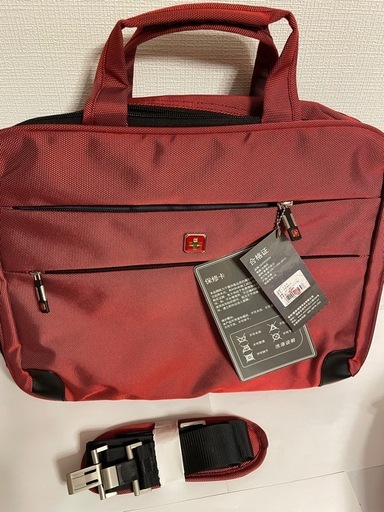 SWISSWIN ビジネスバッグ レッド
