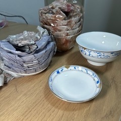 【未使用・食器フルセット】景徳鎮 敬瓷坊 中華食器 豪華セット 金彩 おもてなしの画像