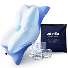 デリラエルゴ枕と枕カバー2種類セットの画像