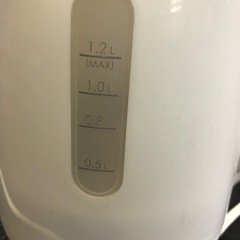 ニトリ　電気ケトル　ホワイト　の画像