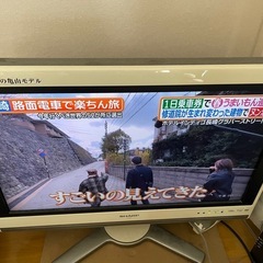 【決まりました】
SHARP テレビ(リモコン、信号線付き)の画像